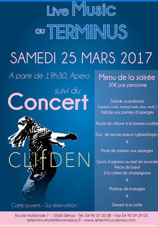 Un Apéritif suivi d'un Concert, le 25 Mars 2017 à l'Hôtel Le Terminus à Sénas, 2* + Menu Spécial Sur Réservation